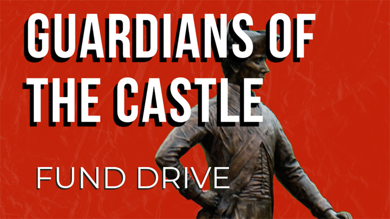 Graphic image for the Army Engineer Association Guardians of Castle annual fund drive.